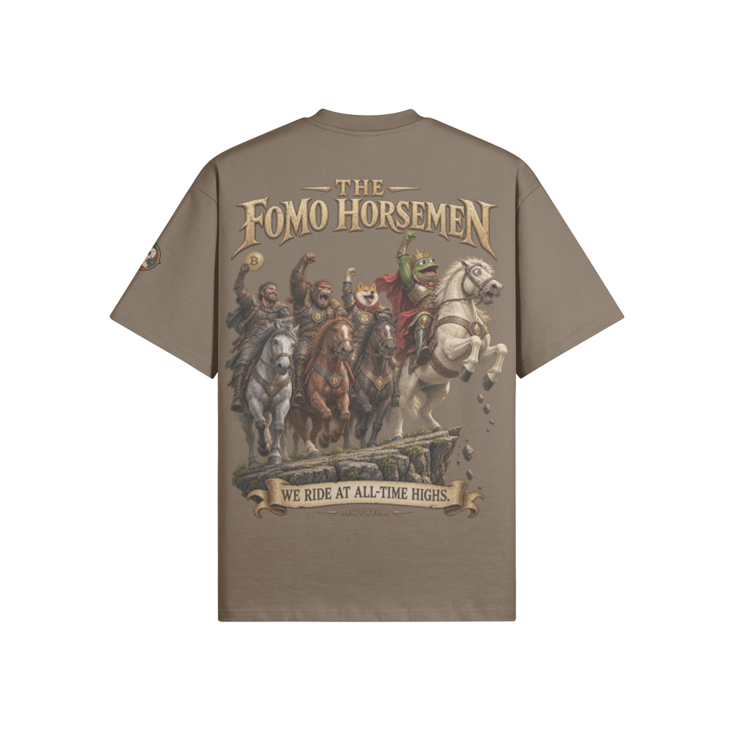 T4 | THE ULTRA Tee — The FOMO Horsemen | 425GSM Oversized | REKTWEAR — product image 1