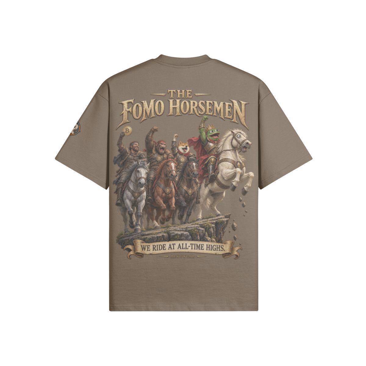 T4 | THE ULTRA Tee — The FOMO Horsemen | 425GSM Oversized | REKTWEAR