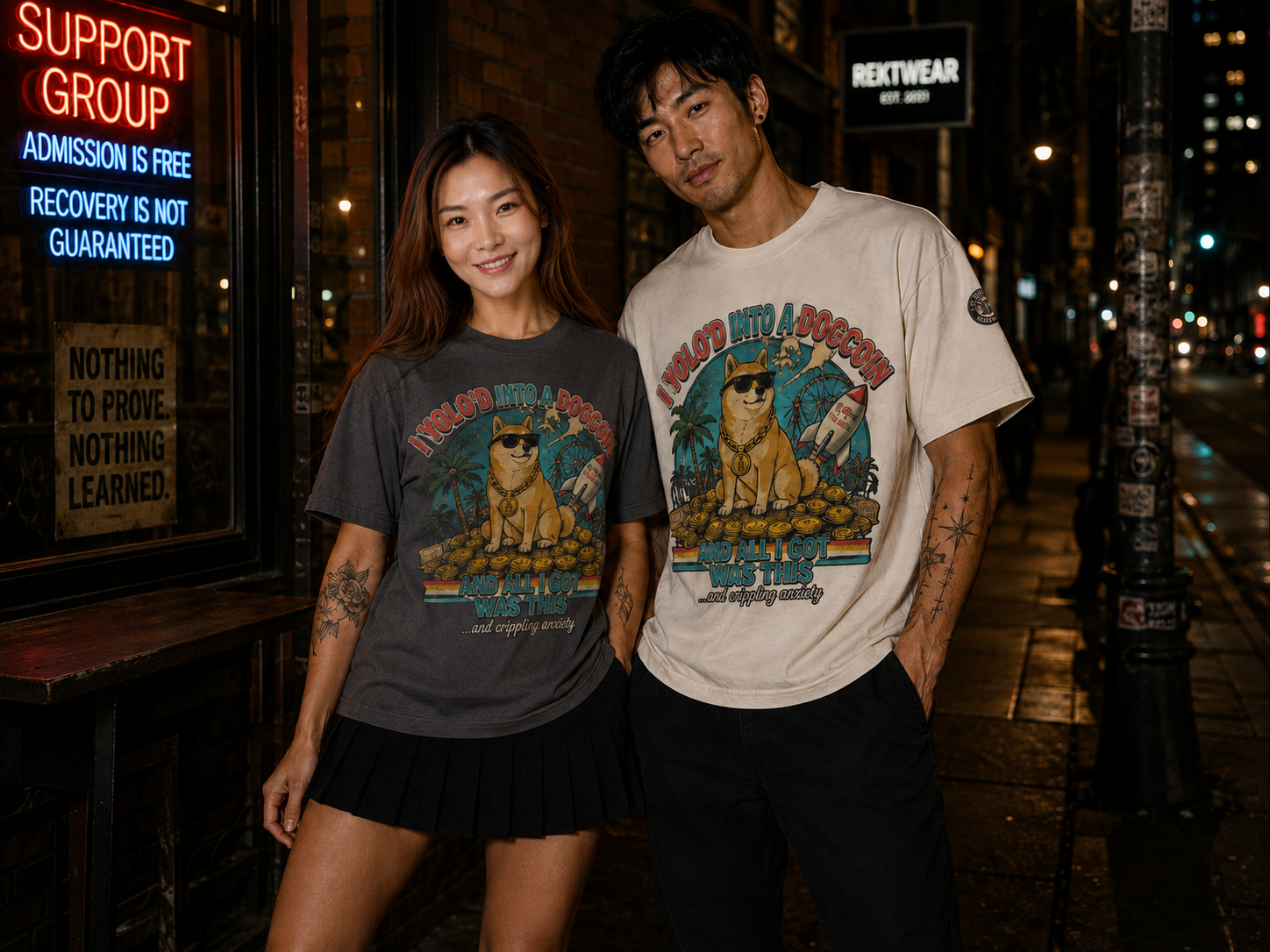 The Heavy Tee — YOLO Dogcoin | 240GSM Boxy | REKTWEAR